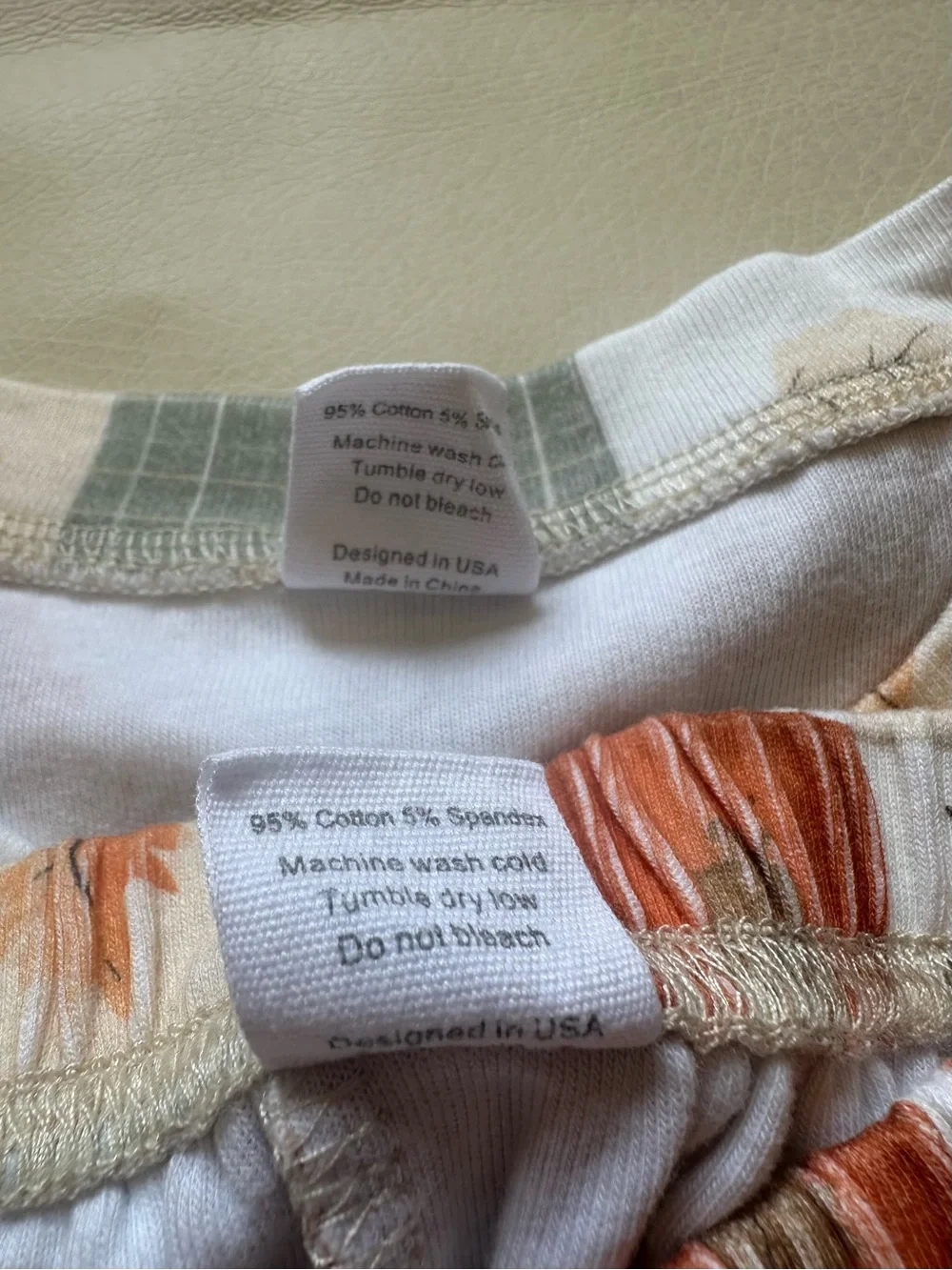 4t Little One Shop Cozy Fall Leaf Cotton Oversized Set - White, Rust & Sage